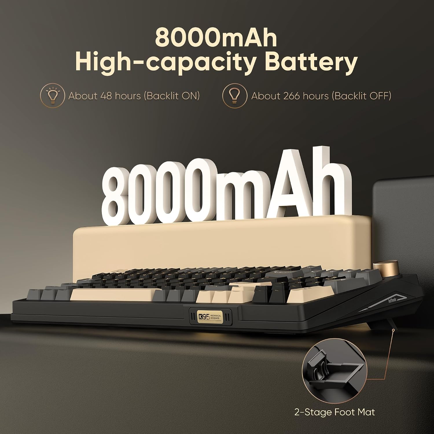 Thumbnail 6 de RedThunder K95 wireless mechanical keyboard 8000mAh