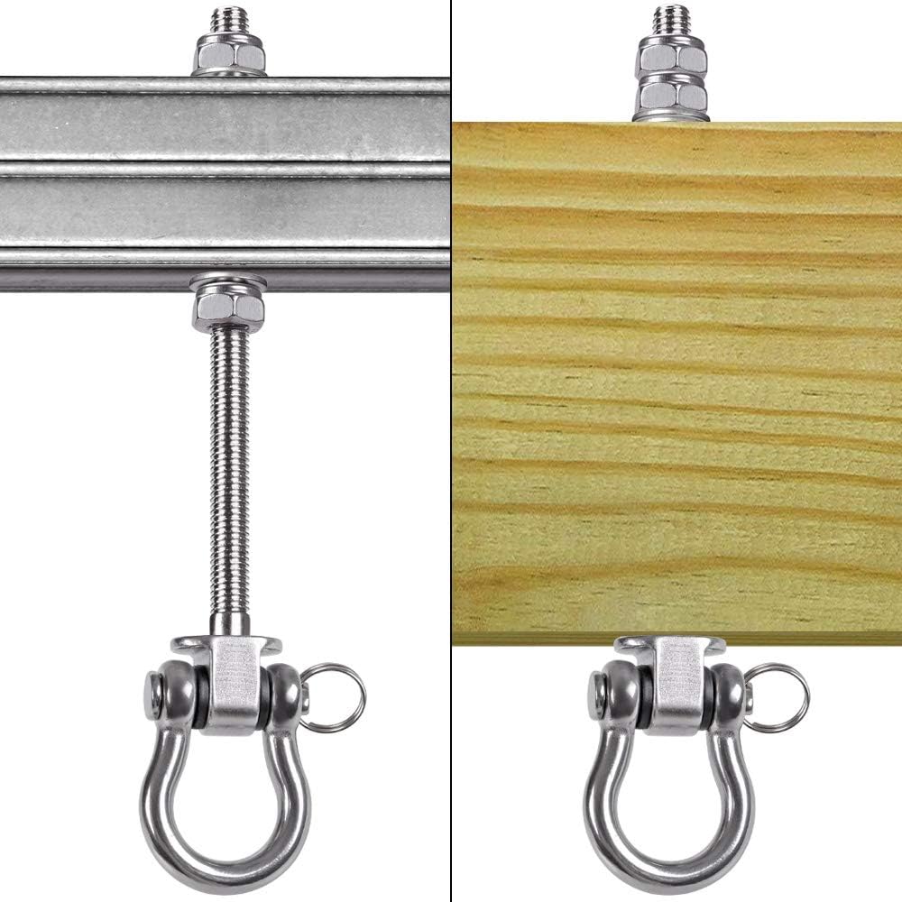 Detalle de BeneLabel 6pcs Swing Hanger – 210mm Heavy Duty Mounting Kit for Ceilings and Beams