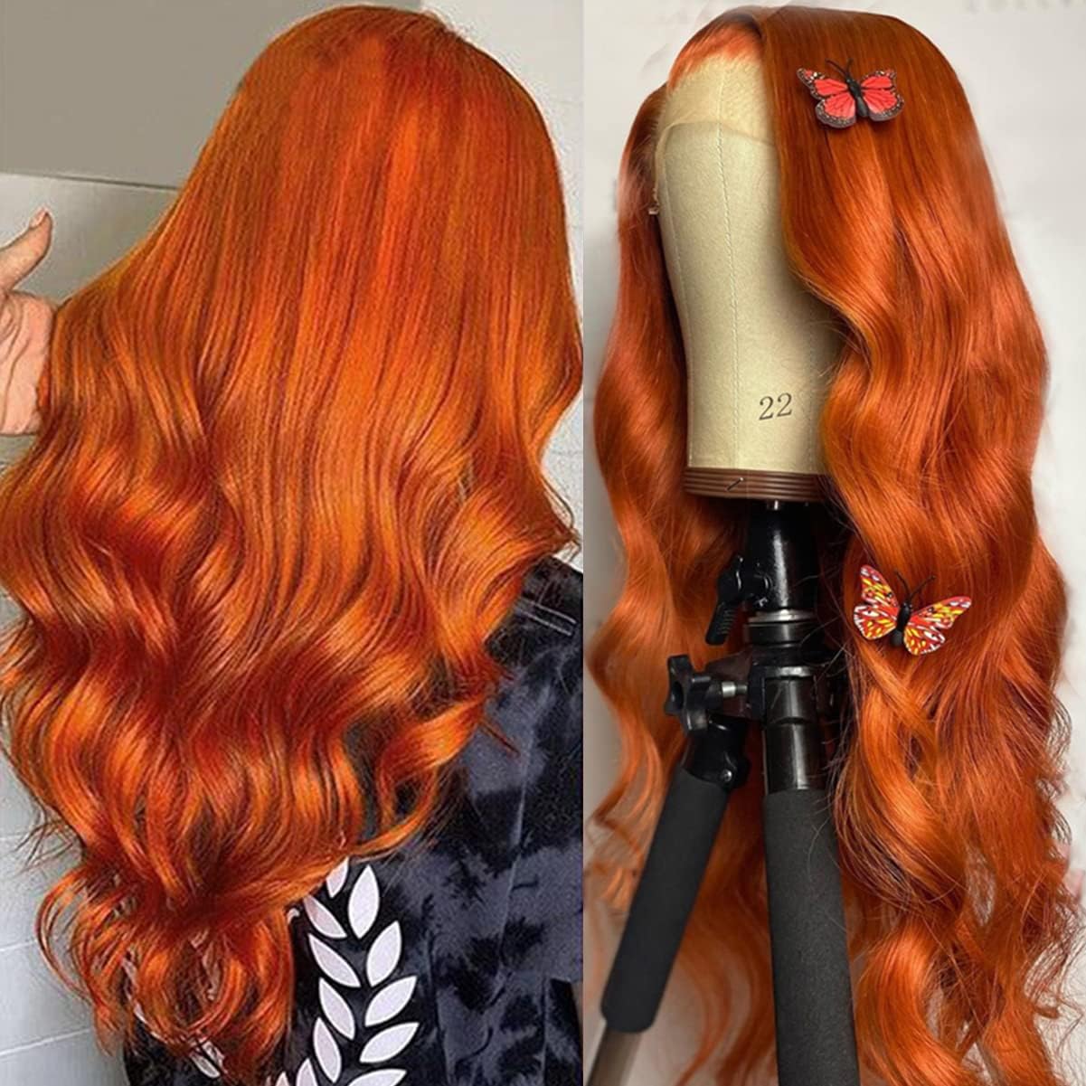 Thumbnail 3 de QZOQZO Ginger Lace Front Wigs: 13x4 HD Lace, Body Wave, 30 inch, Glueless, Pre-Plucked