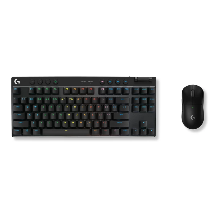 Detalle de Logitech G PRO X TKL Lightspeed – kabellose Gaming-Tastatur im kompakten TKL-Format, braune GX-Taktil-Tasten