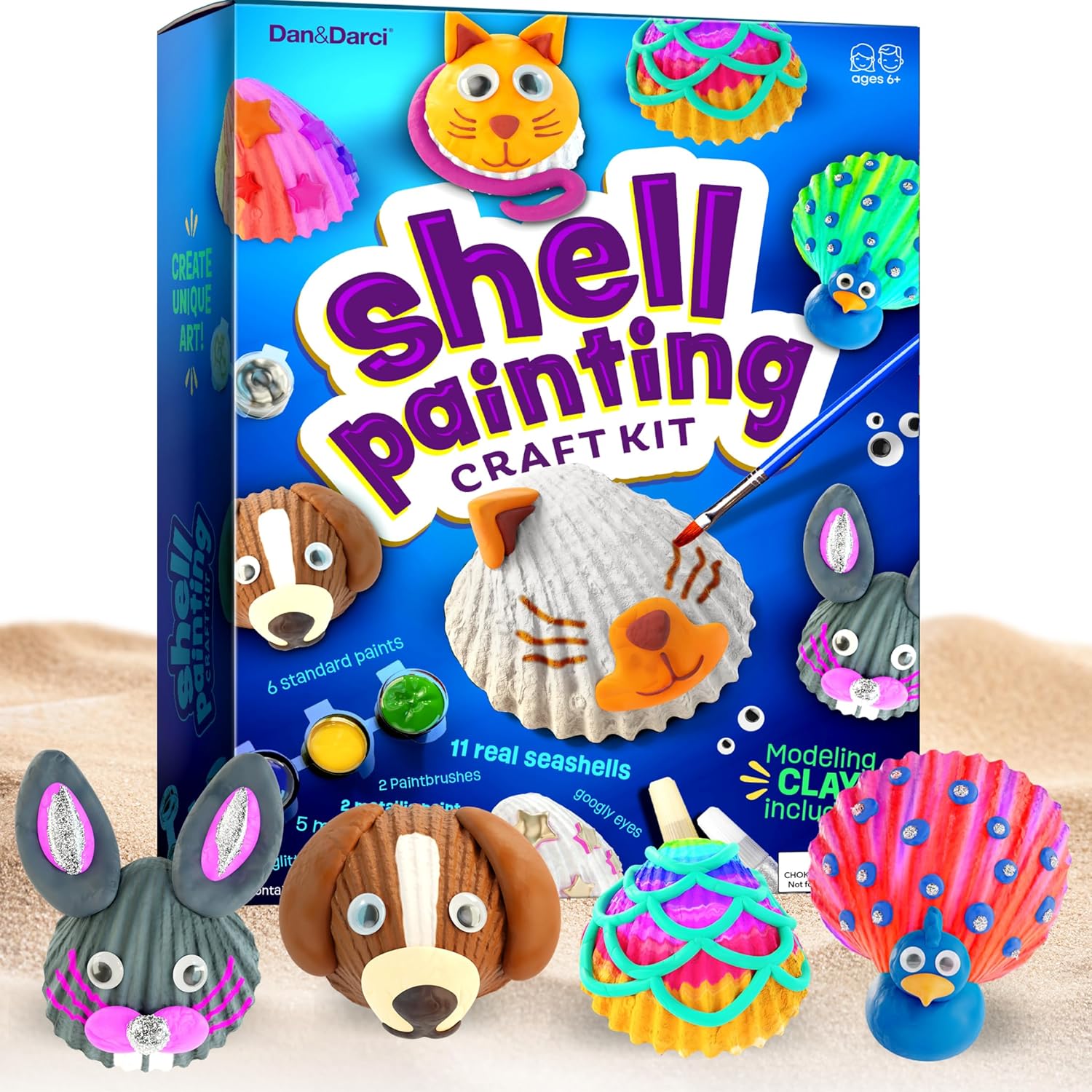 Dan&Darci Sea Shell Painting Kit 11 🎨
