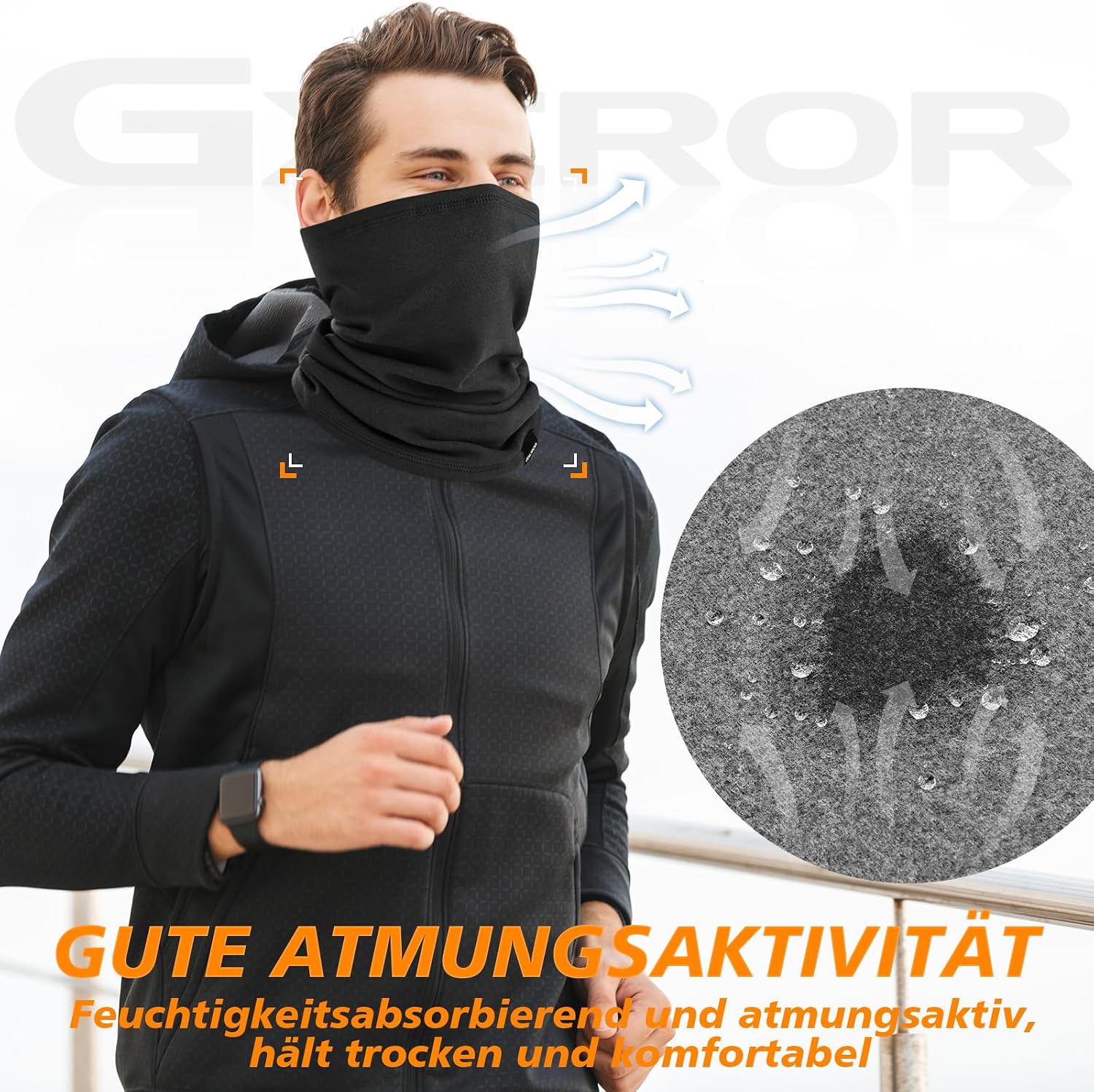 Detalle de GXCROR Schal Loop Schlauchschal 60 g 🧣