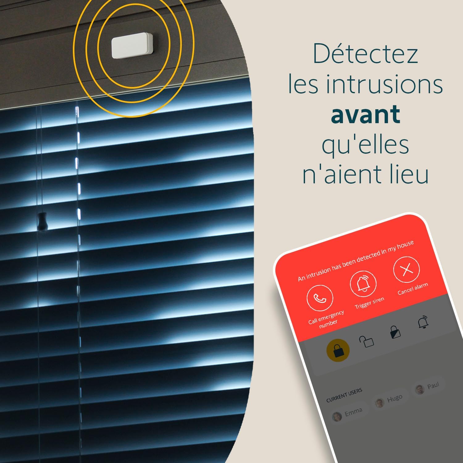 Thumbnail 2 de Somfy Home Alarm Essential Plus (1875281) : kit alarme connectée WiFi avec sirènes, détecteurs et option télésurveillance