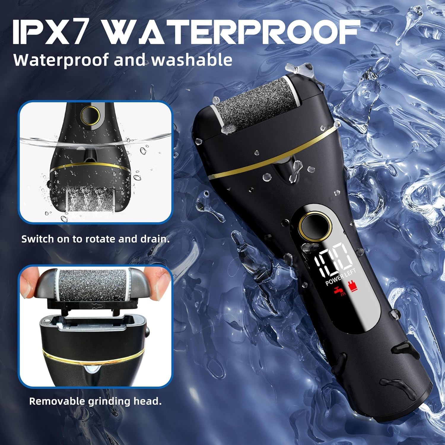 Thumbnail 1 de Vexloria Electric Foot File: 16-in-1 Rechargeable Pedicure Kit