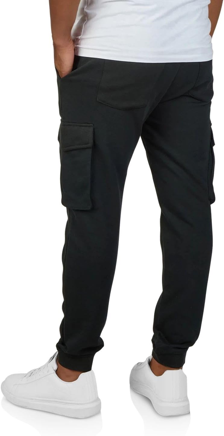 Detalle 2 de riverso RIVLoris pantaloni cargo da uomo lunghi in cotone e poliestere, vestibilità normale