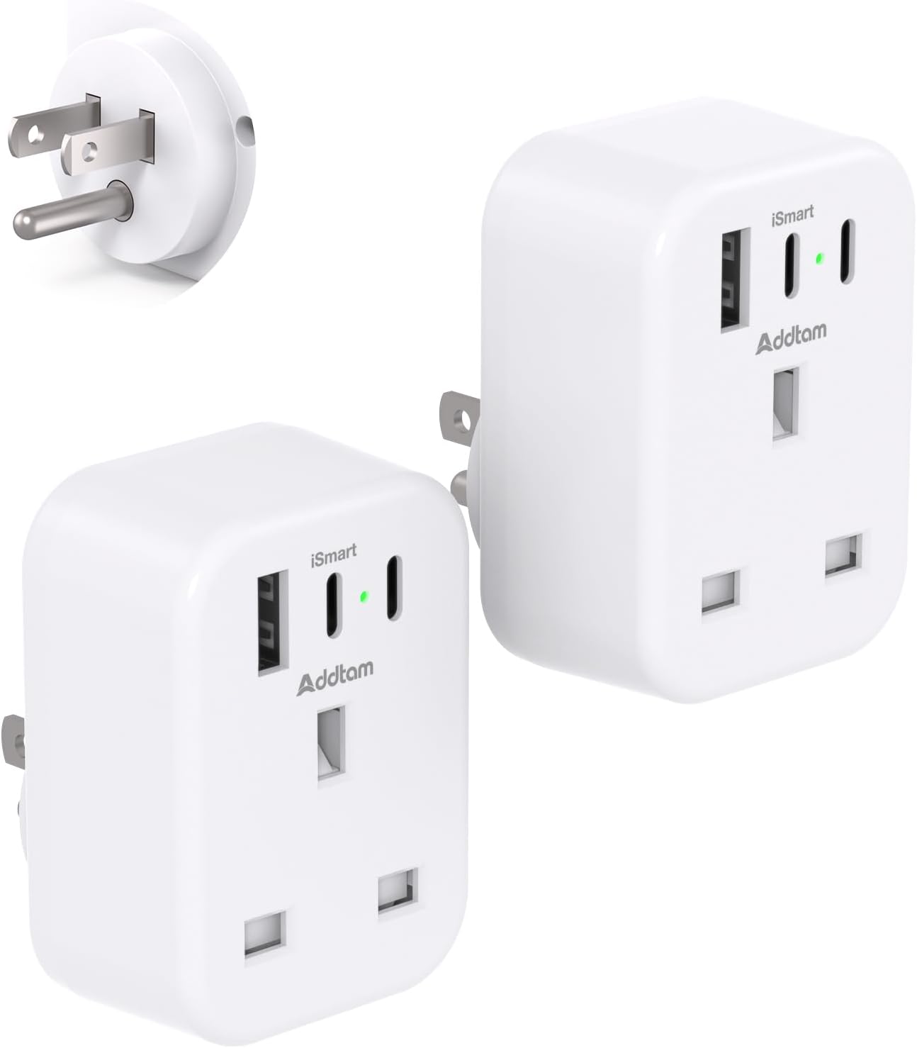 Detalle de UK to US Plug Adaptor 3250W 🇺🇸