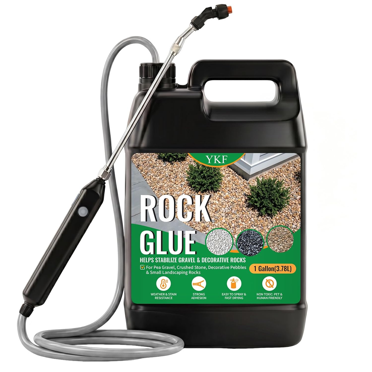 Detalle de YKF Gravel Glue, 1 Gallon Kit