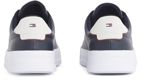 Detalle de Tommy Hilfiger Baskets Detail Essential en Cuir – Bleu Desert Sky, 40
