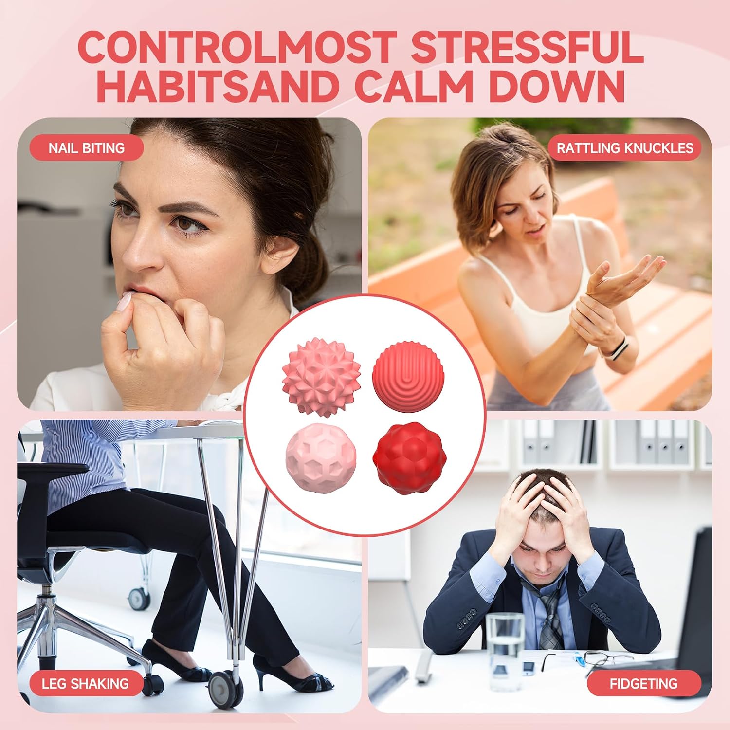Thumbnail 3 de Magnetic Balls Fidget Toys 8pcs stress relief balls