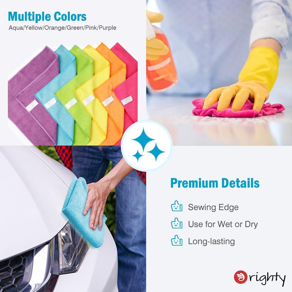 Detalle de Orighty Microfiber Cleaning Cloths 24-pack