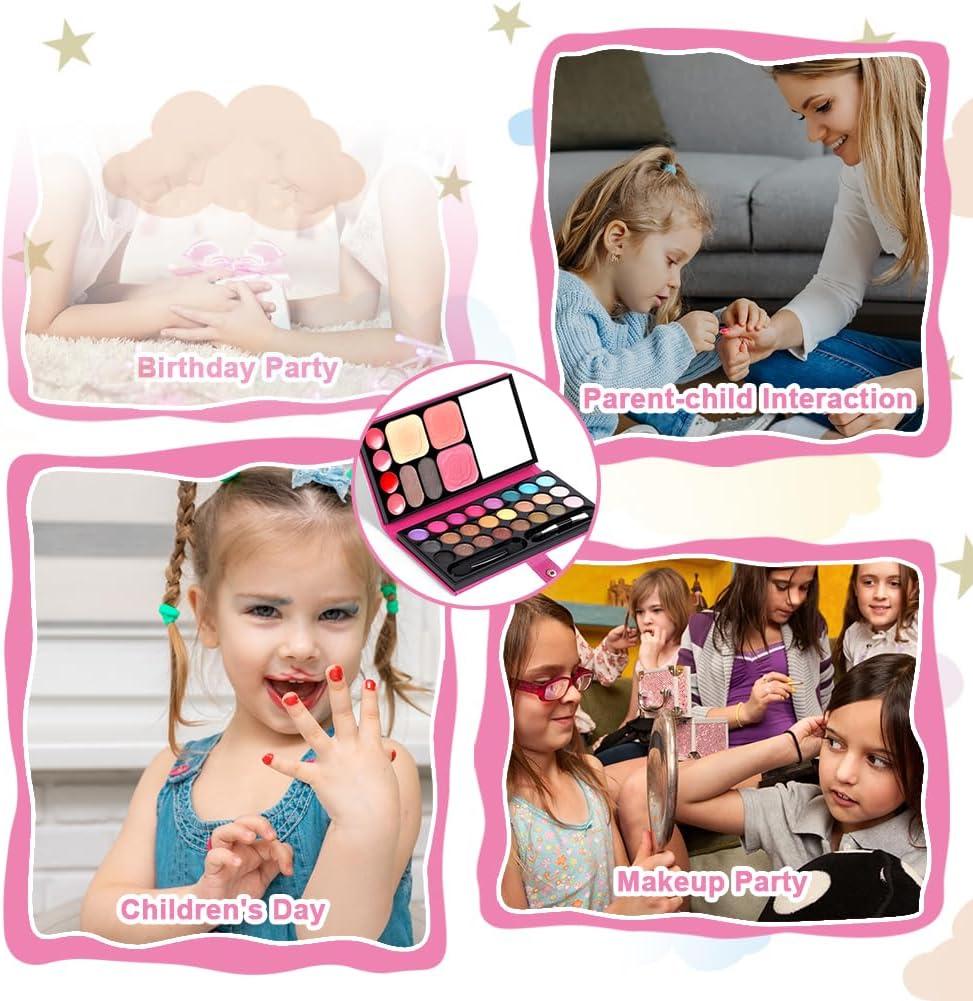 Thumbnail 5 de Aomig C2-huazhuang-231013-FBA kindermake-upset met 33 kleuren en 5 kwasten