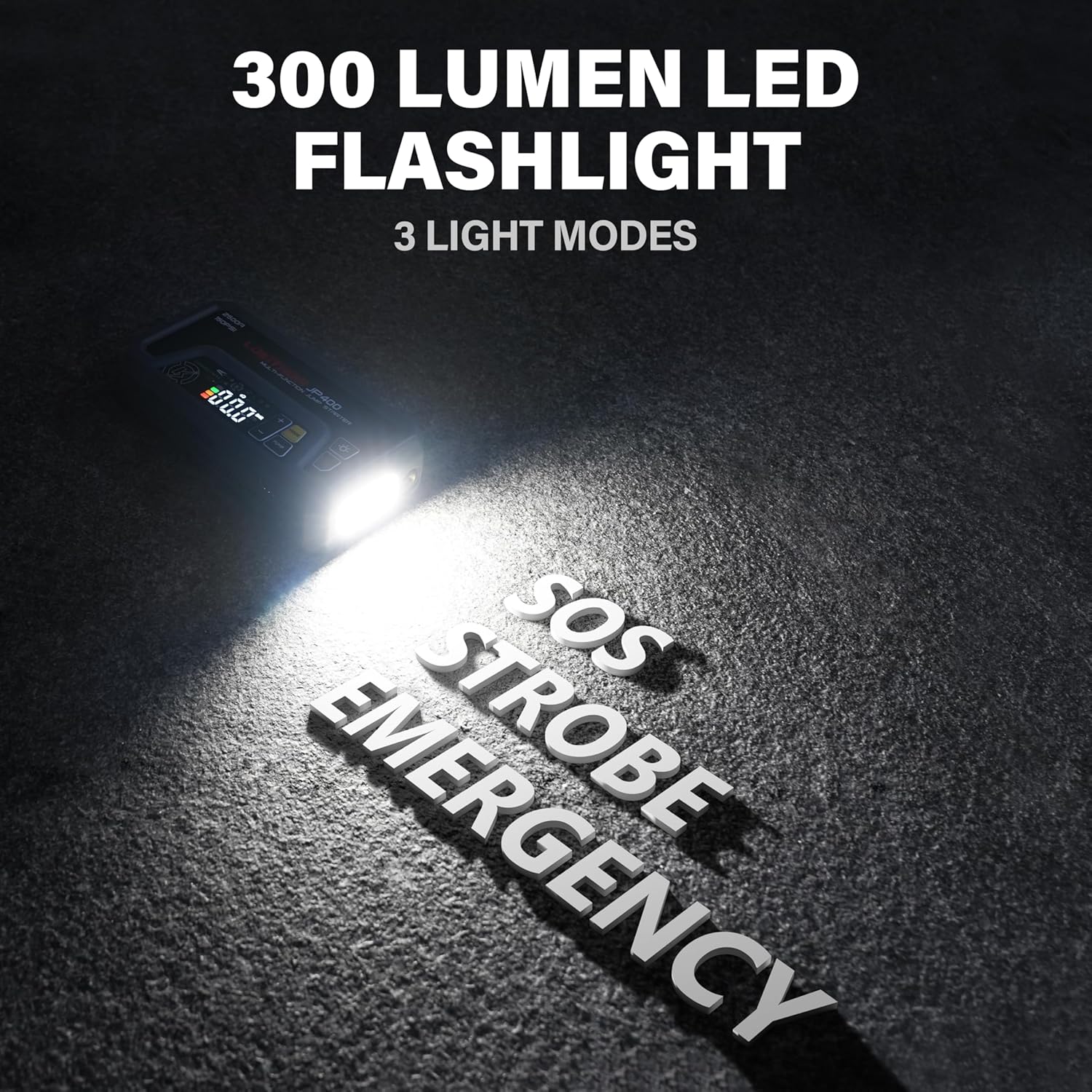 Thumbnail 6 de LOKITHOR JP400 : Booster de Batterie 12V 2500A avec Compresseur d’Air 150 PSI et Lampe LED