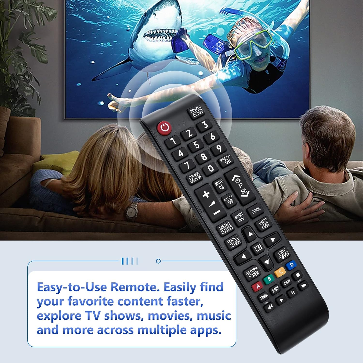 Thumbnail 6 de Telecomando universale YOSUN per Smart TV Samsung (compatibile BN59-01175N, AA59-00786A e altri)