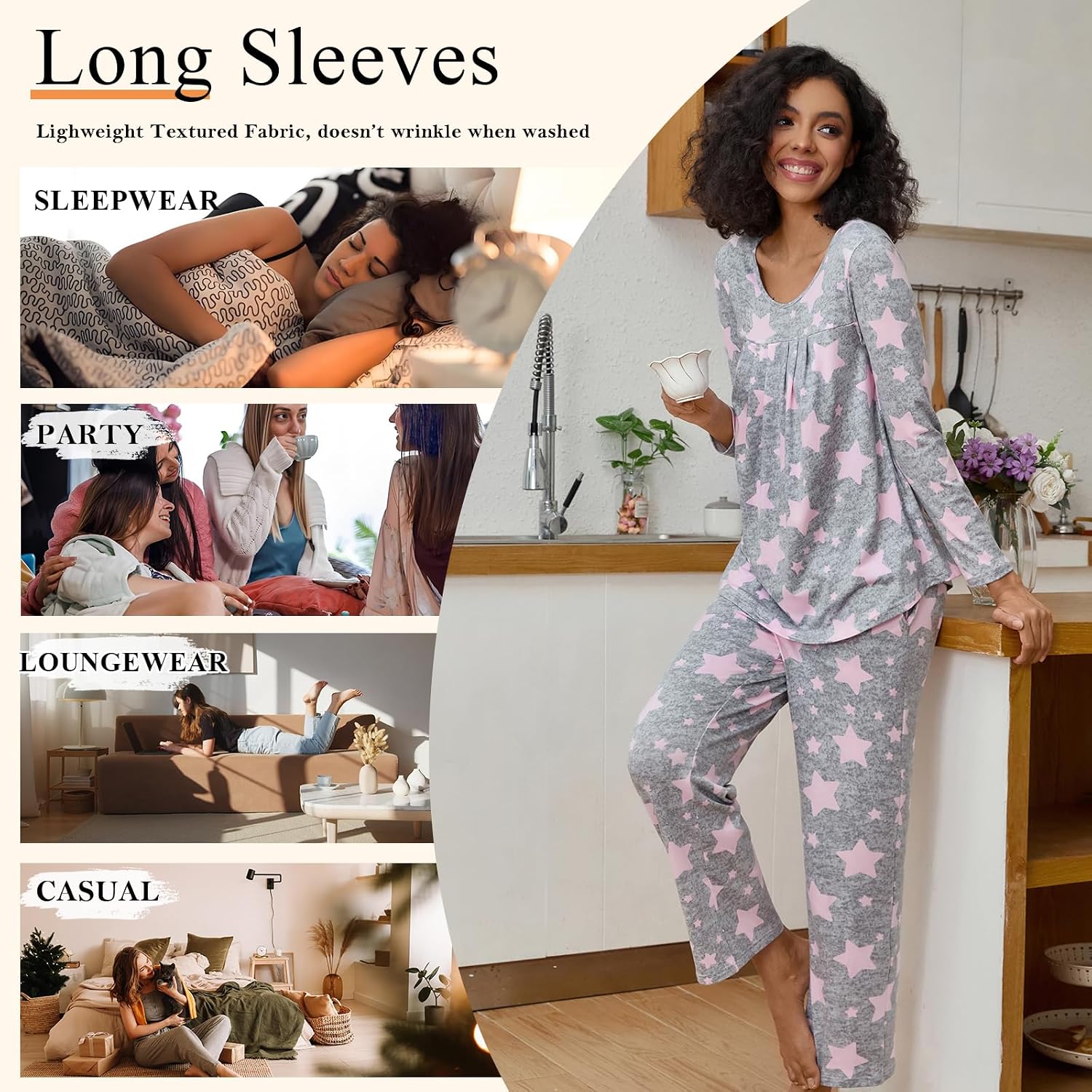 Thumbnail 5 de Findsweet Women's Pajama Set 2-Piece Lounge Outfit S-3XL