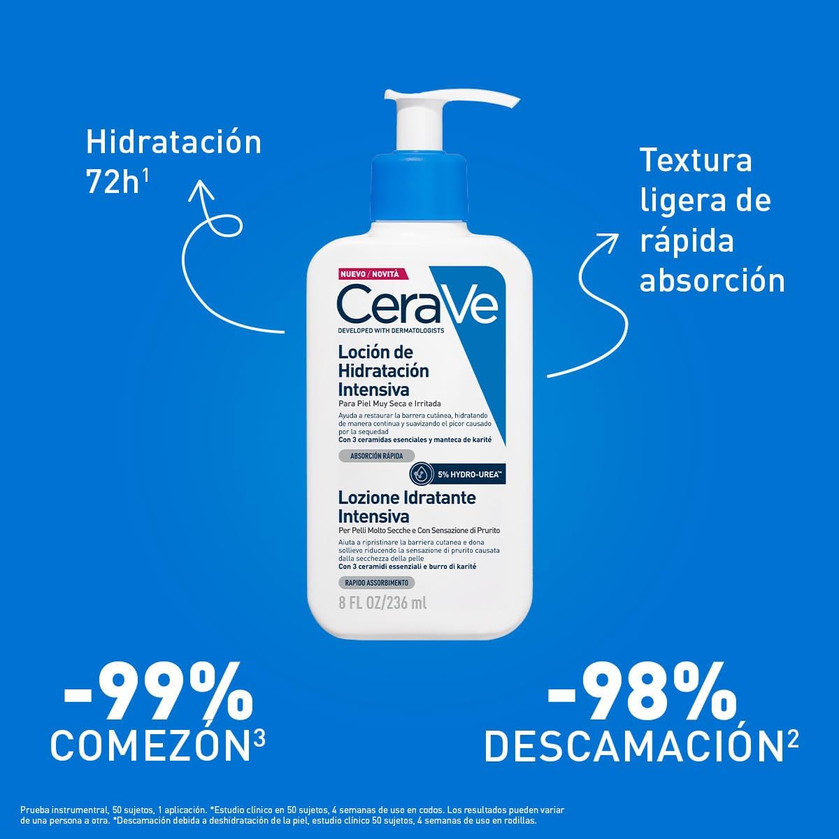 Thumbnail 3 de CeraVe Lozione Idratante Intensiva per Pelli Very Secche – Sollievo Immediato e Idratazione fino a 72 ore