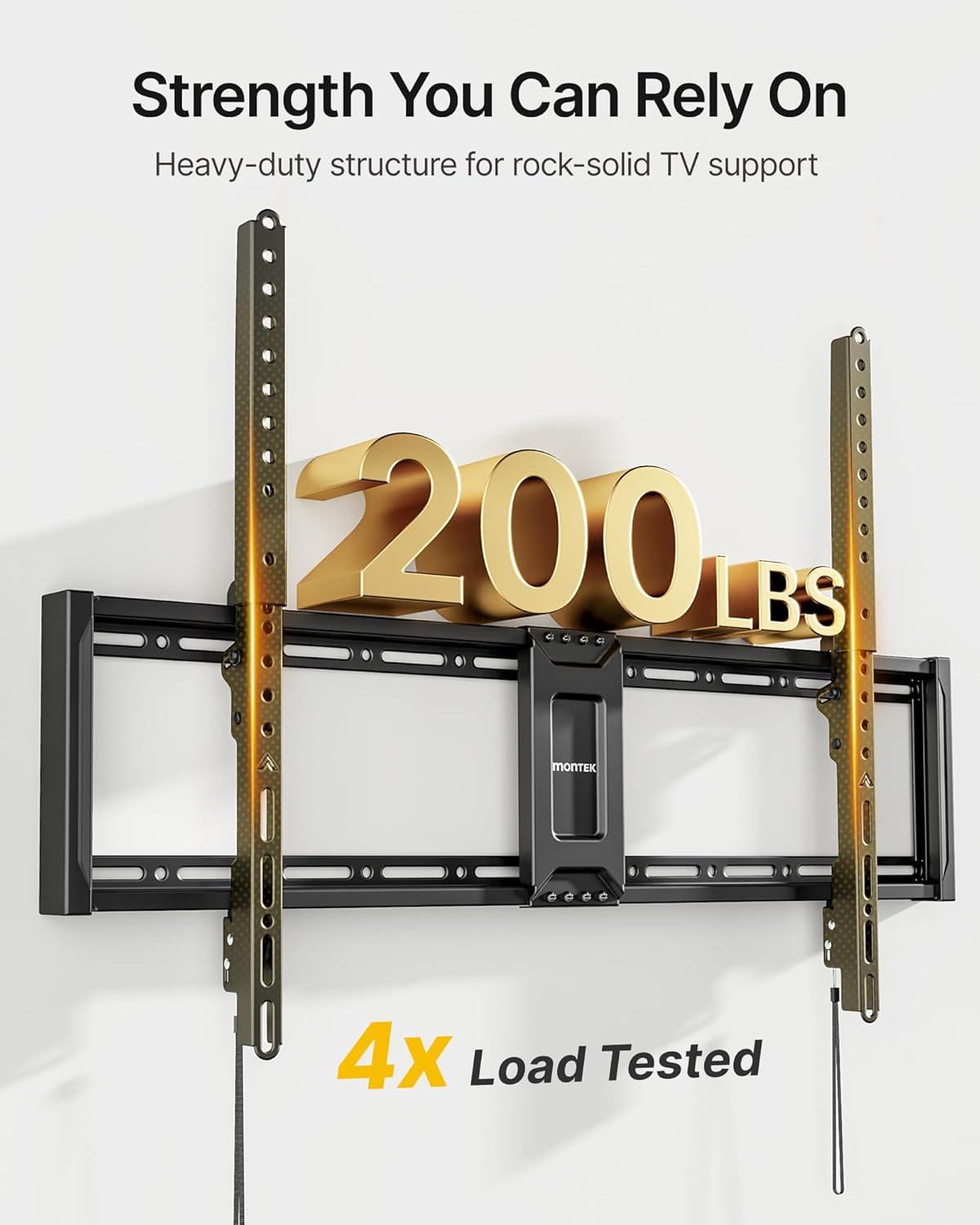 Detalle de monTEK Heavy Duty Fixed TV Wall Mount for 43–100" TVs