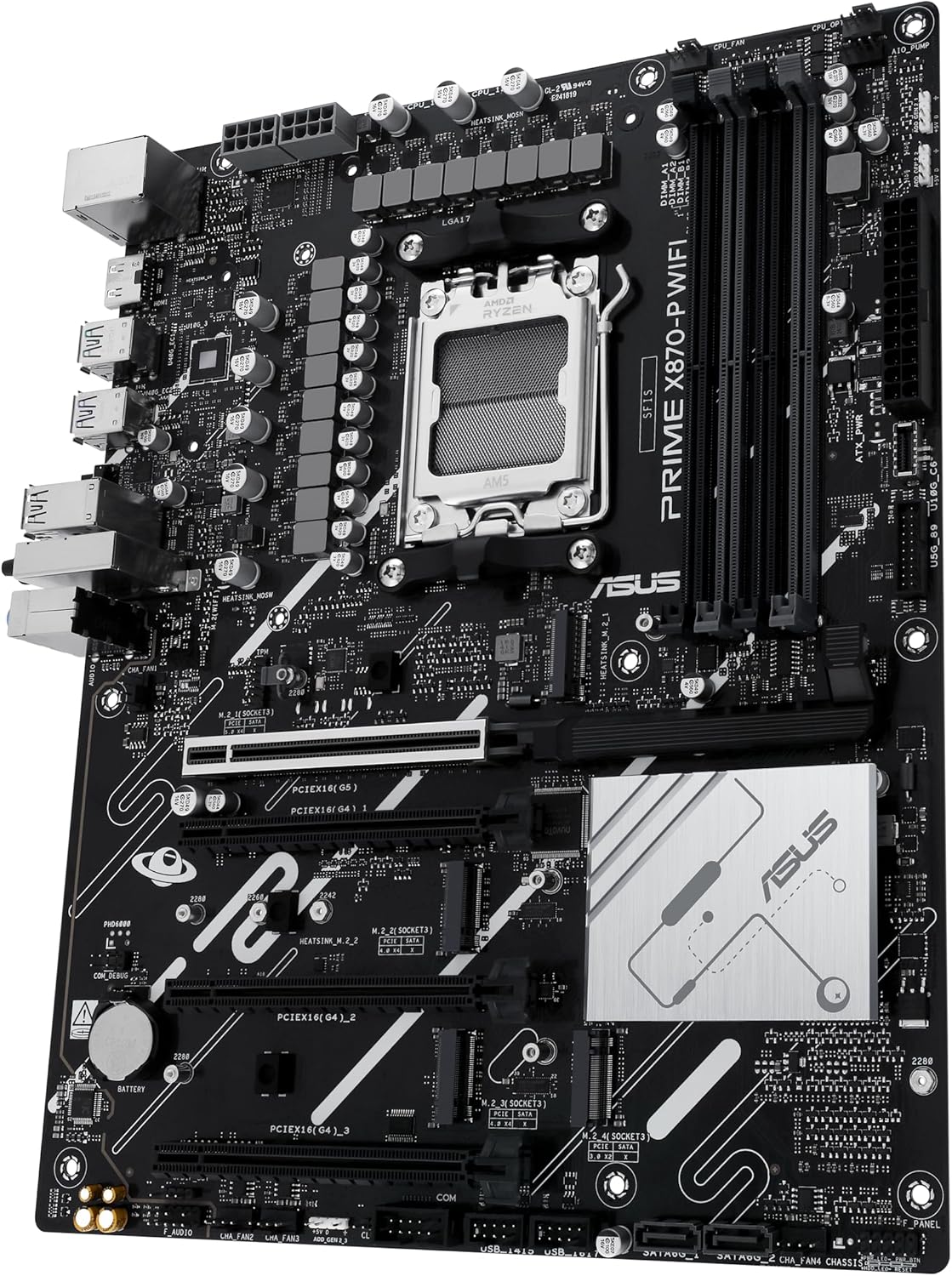 Thumbnail 2 de ASUS Prime X870-P WiFi Mainboard für Sockel AM5 (ATX) – WiFi 7, PCIe 5.0, 4× M.2