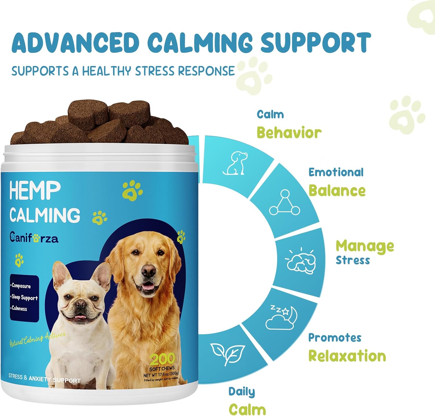 Thumbnail 5 de Caniforza Calming Dog Chews 200 Count
