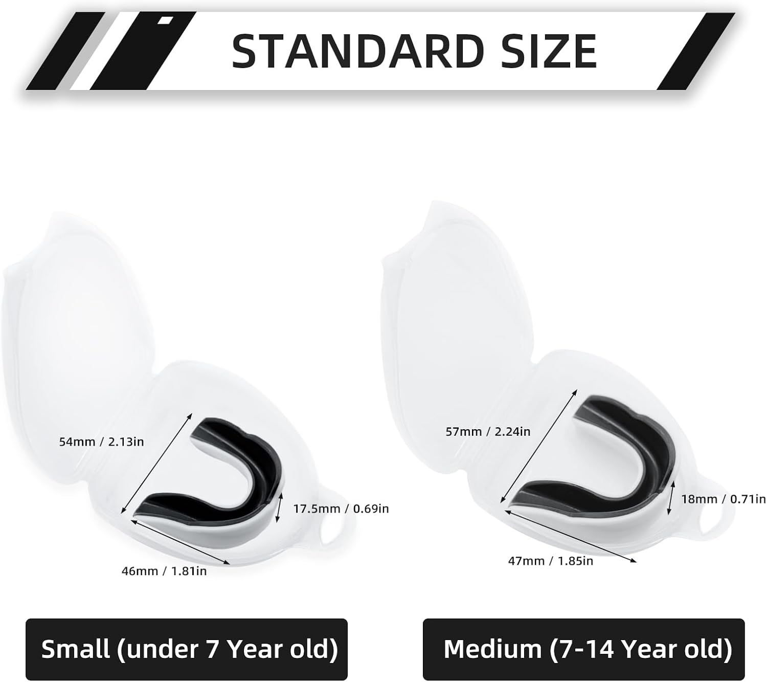 Thumbnail 2 de LPONJAR Toddler Kids Youth Mouth Guard Sports, 5-Pack Moldable EVA Guards