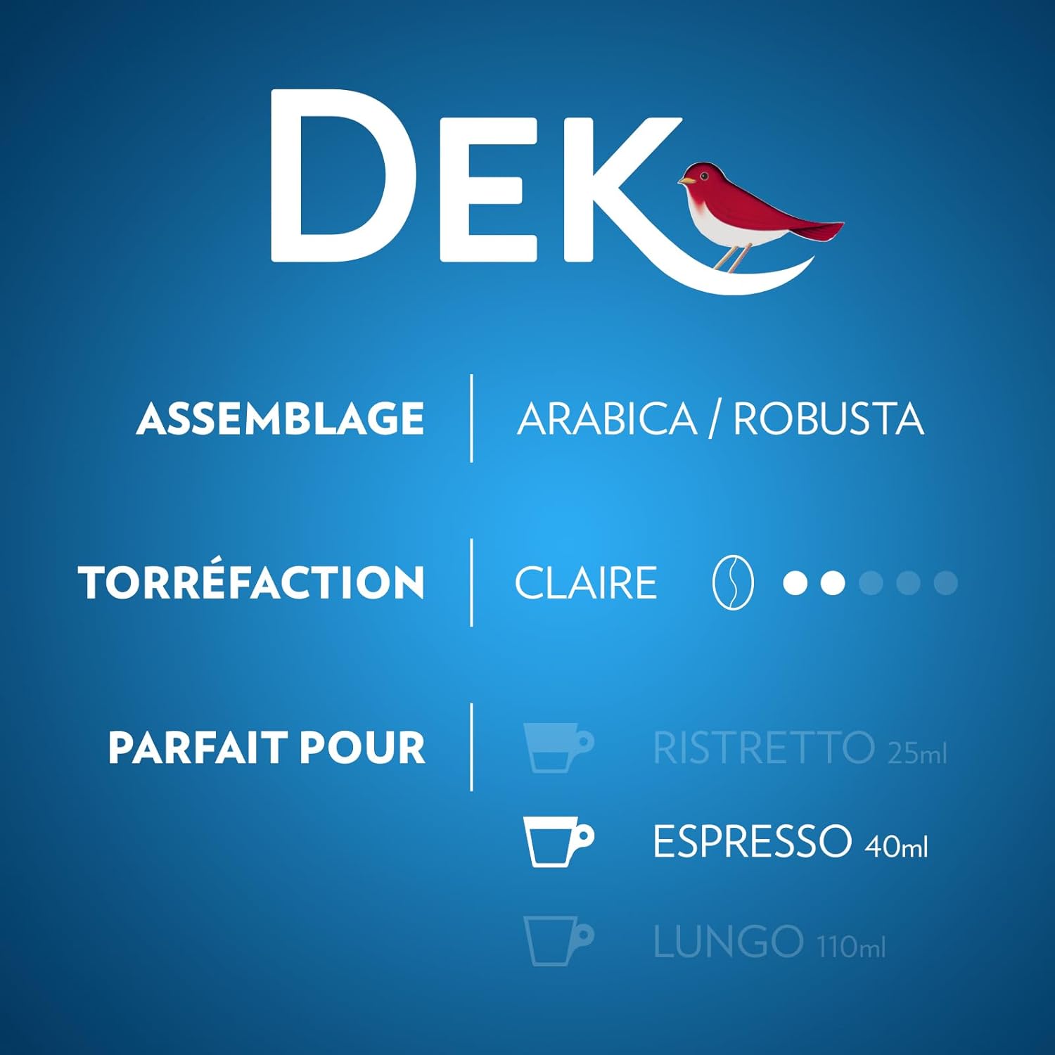 Detalle de Lavazza Dek 100 Capsules Café décaféiné en aluminium – compatibles Nespresso Original, 7/13, 10 Paquets