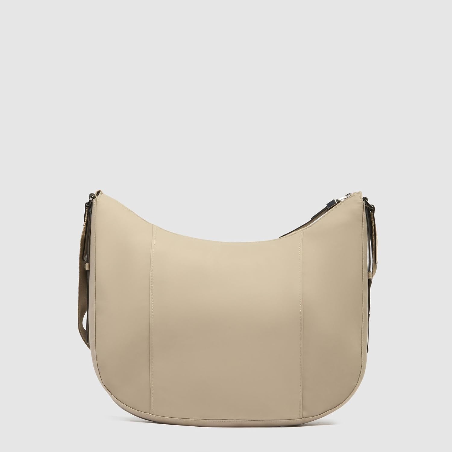 Detalle de PIQUADRO Borsa a Tracolla da Donna per iPad Mini – Circle, Pelle e Tessuto Riciclato