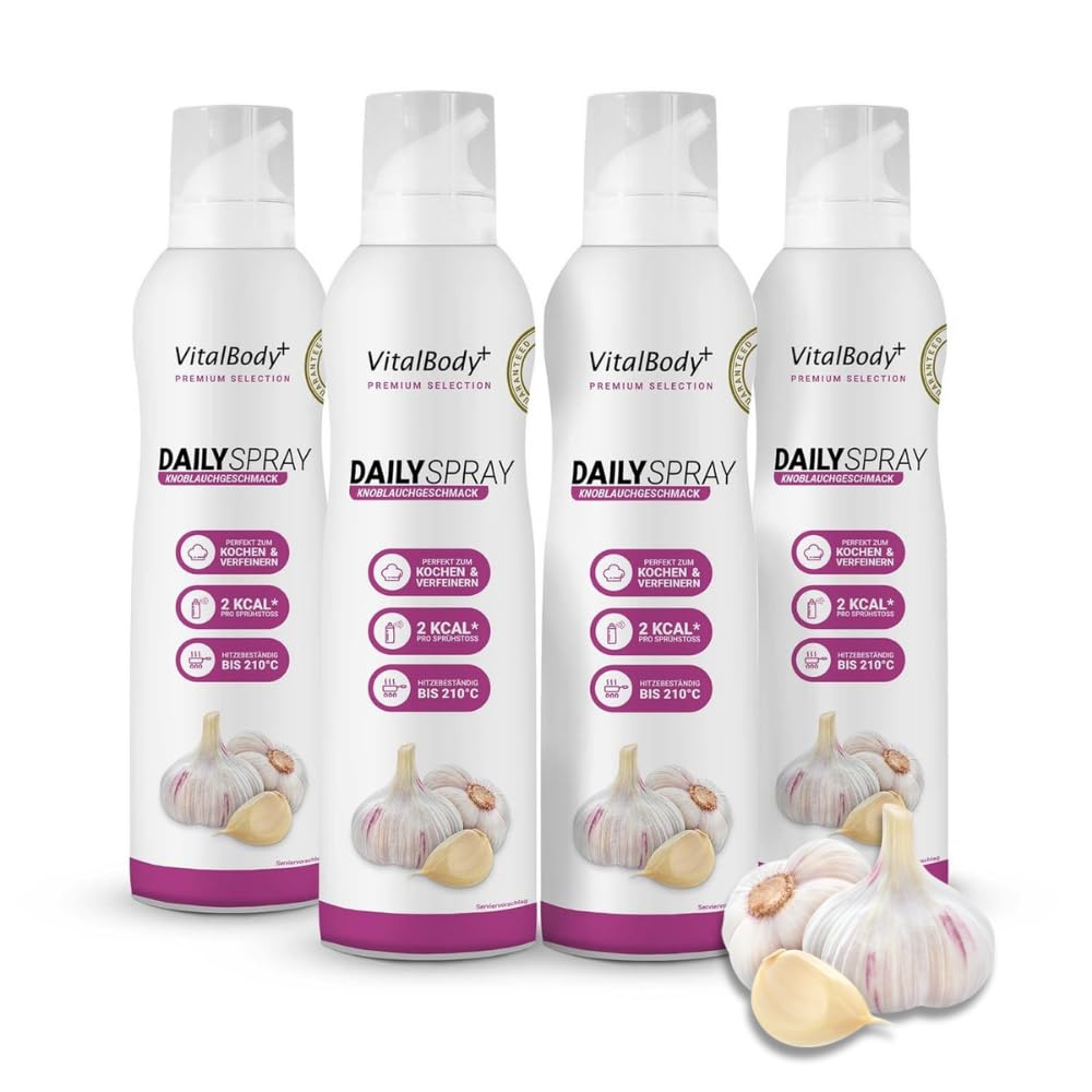 Detalle de VitalBody+ DailySpray Knoblauchöl 4er Pack