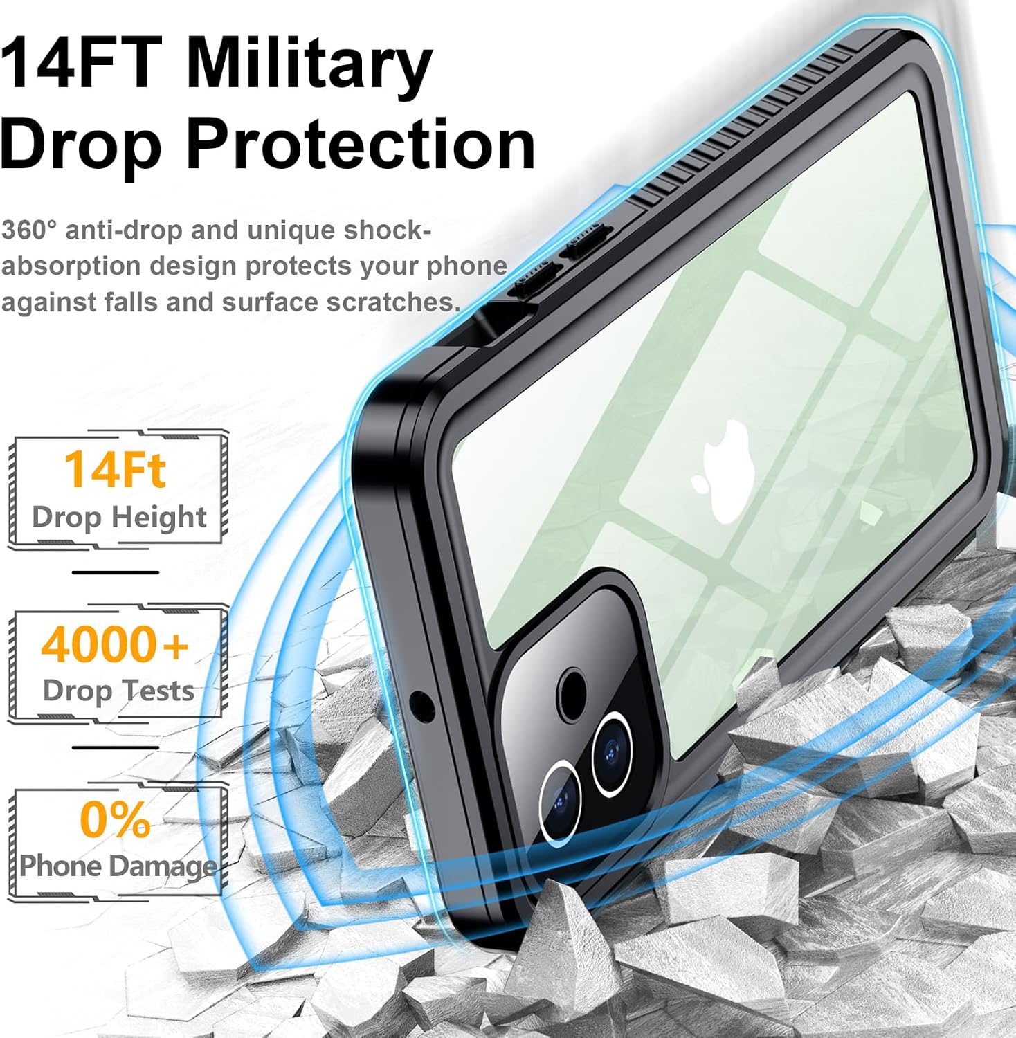 Detalle de Temdan Waterproof iPhone 12 Case