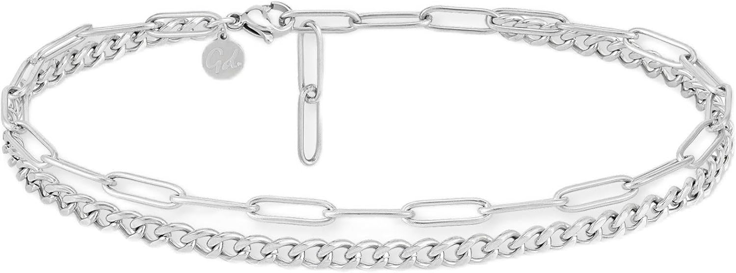 Thumbnail 6 de Bracelet de cheville 316L doré 22–27 cm