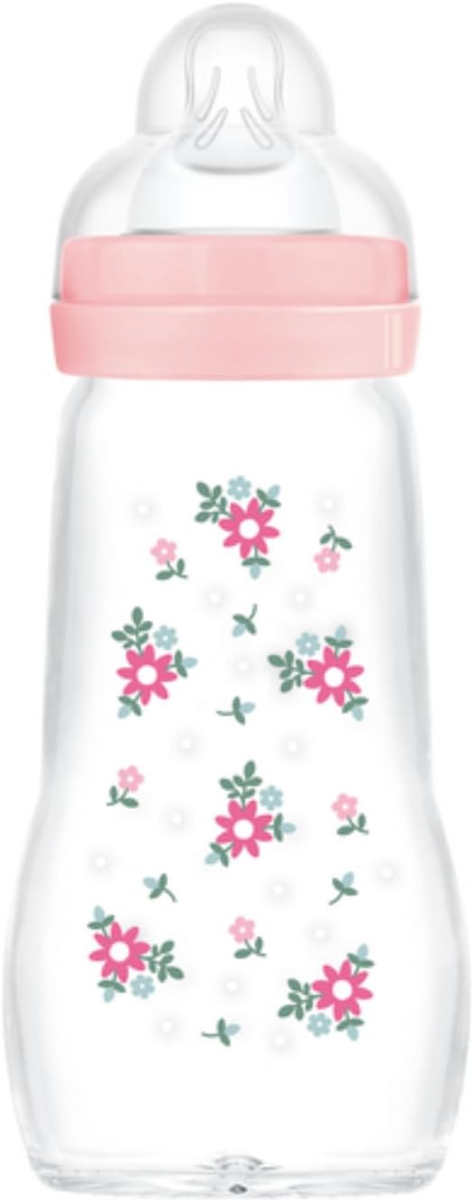 Thumbnail 6 de Biberon MAM en verre 260 ml avec tétine Débit 2 – Aqua, pour bébé 2+ mois