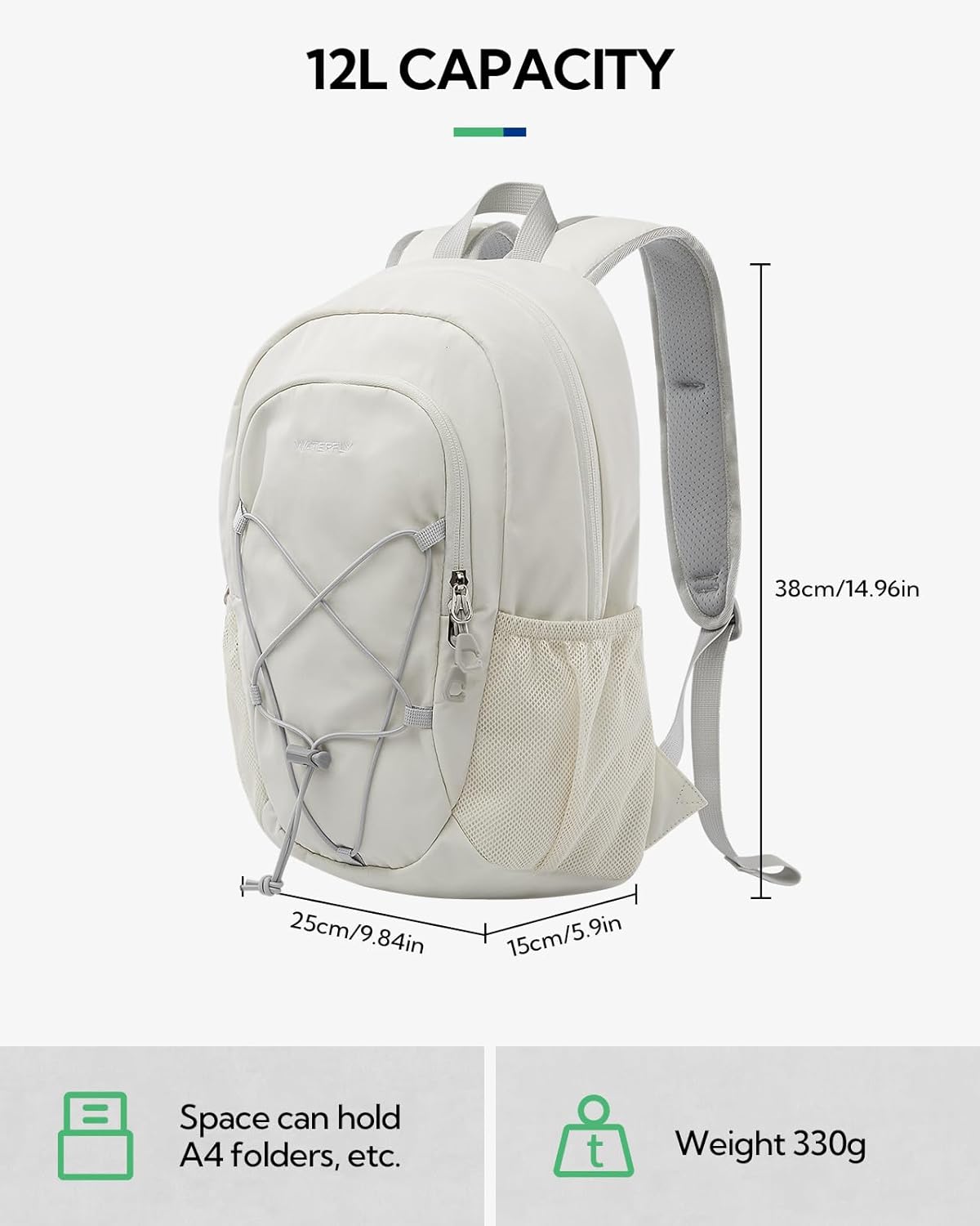 Detalle 2 de Waterfly 12L hiking backpack with chest strap