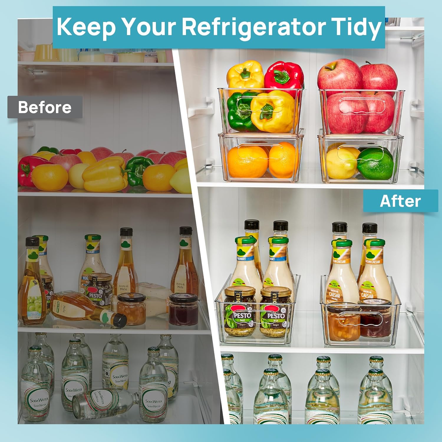 Thumbnail 6 de Vtopmart 8pcs Clear Organizers 12"