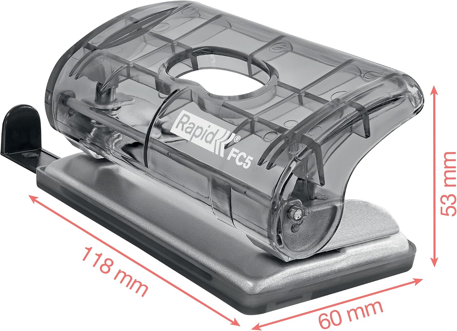 Detalle 2 de Rapid - Mini perforatrice 2 trous Colour'Breeze Lavande (5001334) — compacte, 10 feuilles
