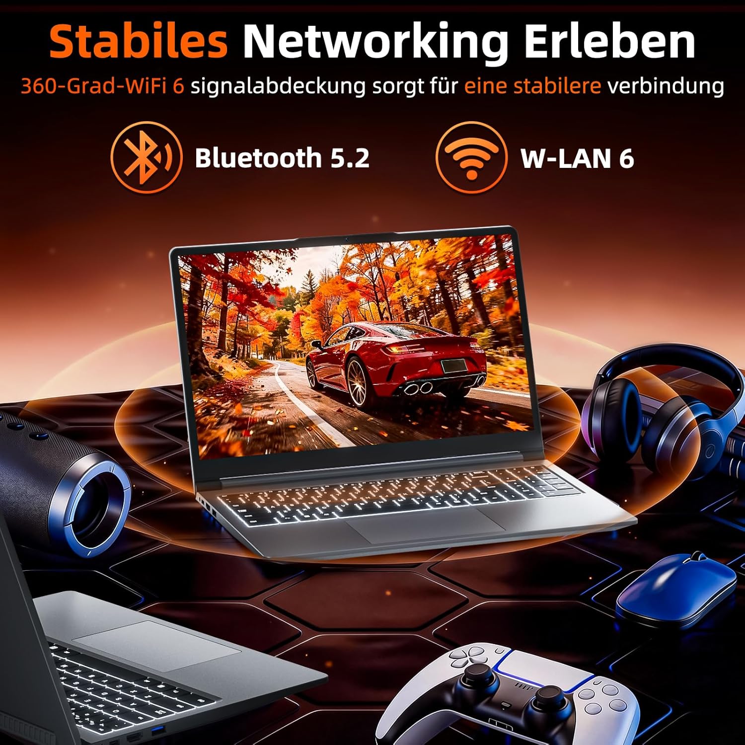Thumbnail 6 de THEYETI Laptop 15,6 Zoll – 16 GB RAM, 512 GB ROM, AMD R5, AI Copilot, FHD Display, WiFi 6, USB-C