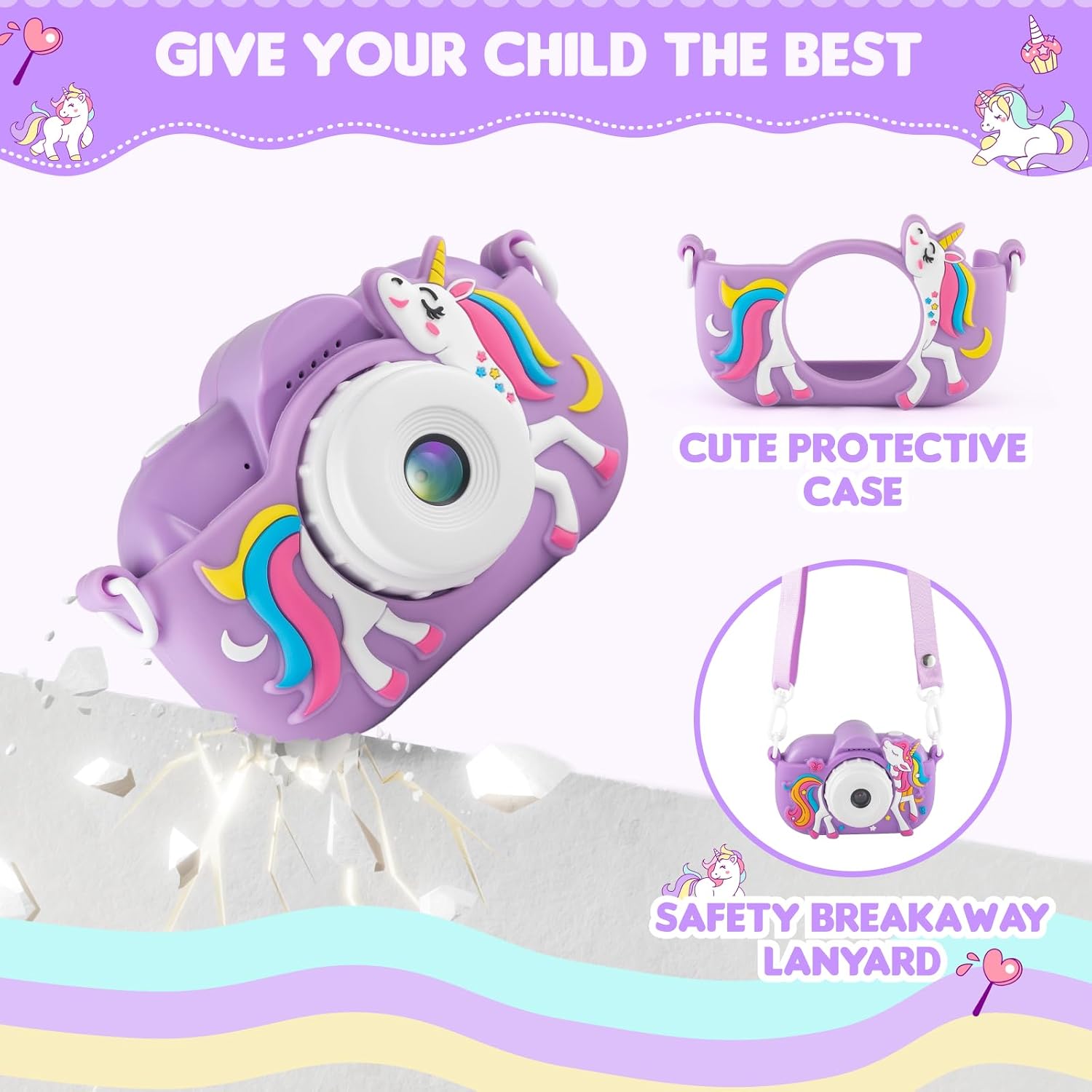 Thumbnail 6 de Kids Camera 48MP Selfie Camera for Ages 4–8