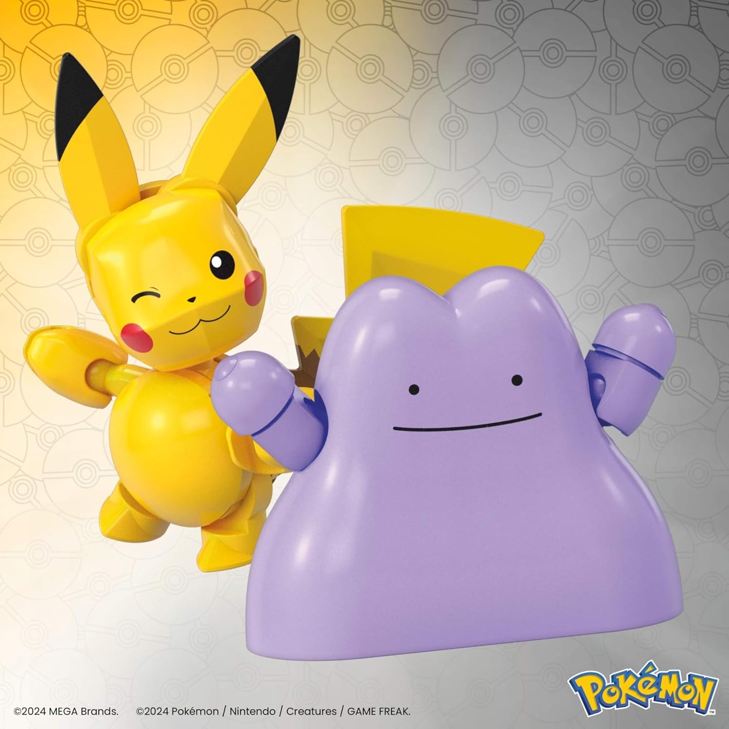 Detalle 2 de MEGA Pokémon Set de Construcción con Pikachu y Ditto