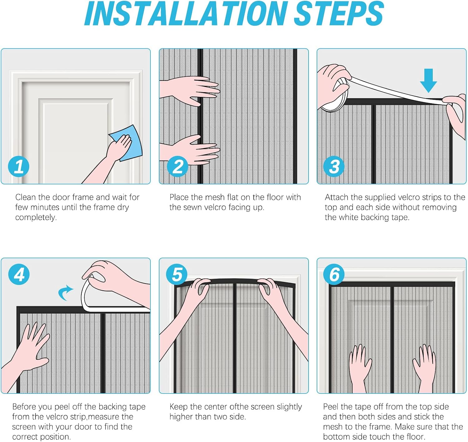 Detalle 2 de aonova Fly Screen Door: Hands‑Free Insect Protection with Powerful Magnets