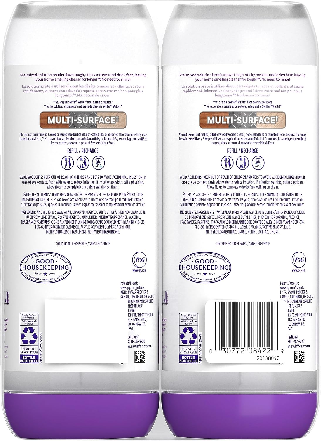 Thumbnail 1 de Swiffer PowerMop Liquid Floor Cleaner Refills – Fresh Scent (2 Bottles)