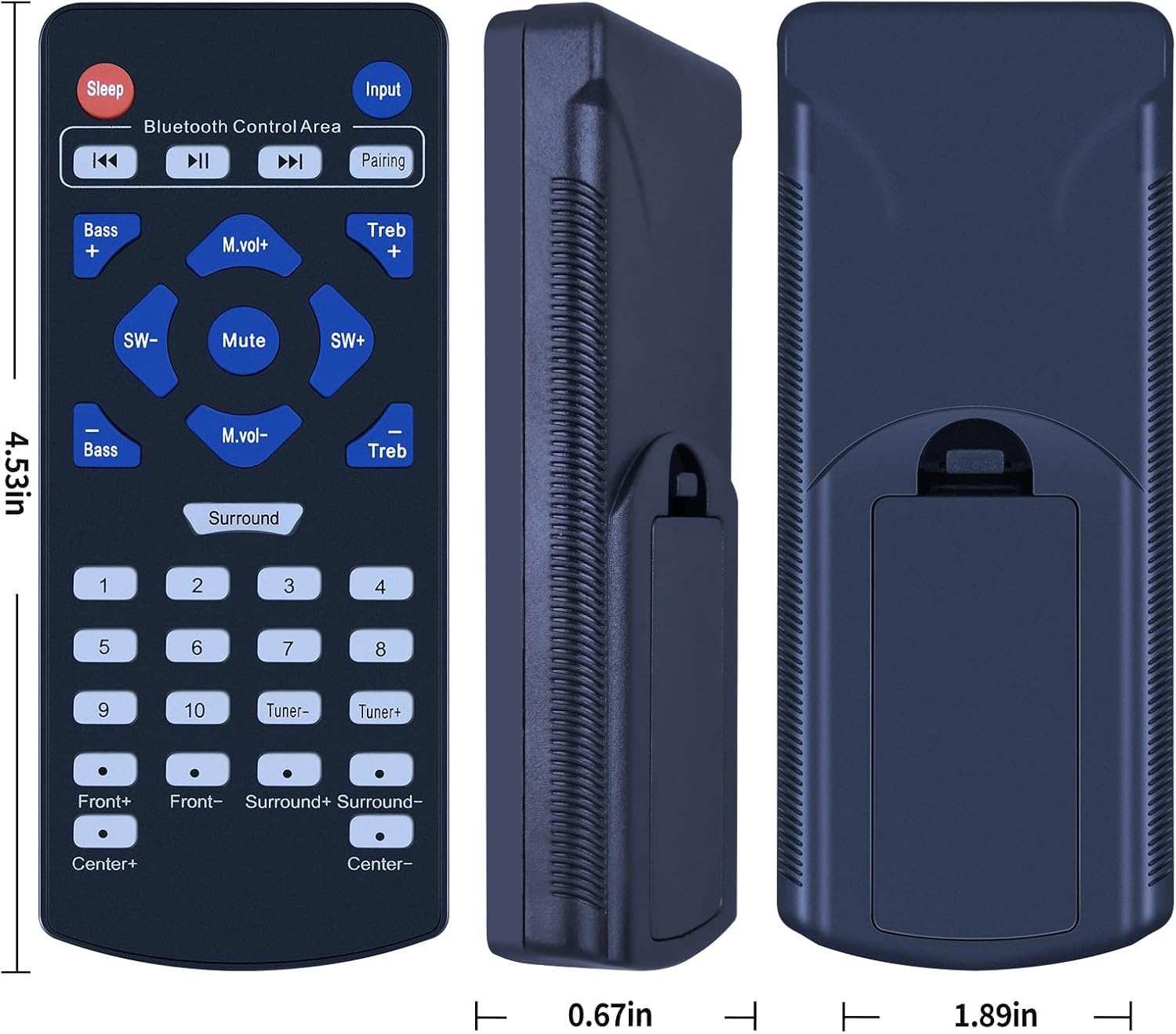 Thumbnail 2 de TCNOUMT replacement PFA540BT remote control for PYLE wireless Bluetooth home theatre receivers