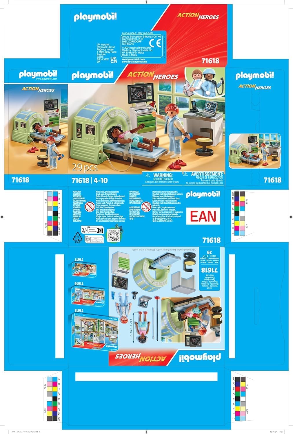 Thumbnail 6 de PLAYMOBIL Action Heroes 71618 MRT mit Patient – realistische Radiologie-Spielwelt für Kinder ab 4 Jahren