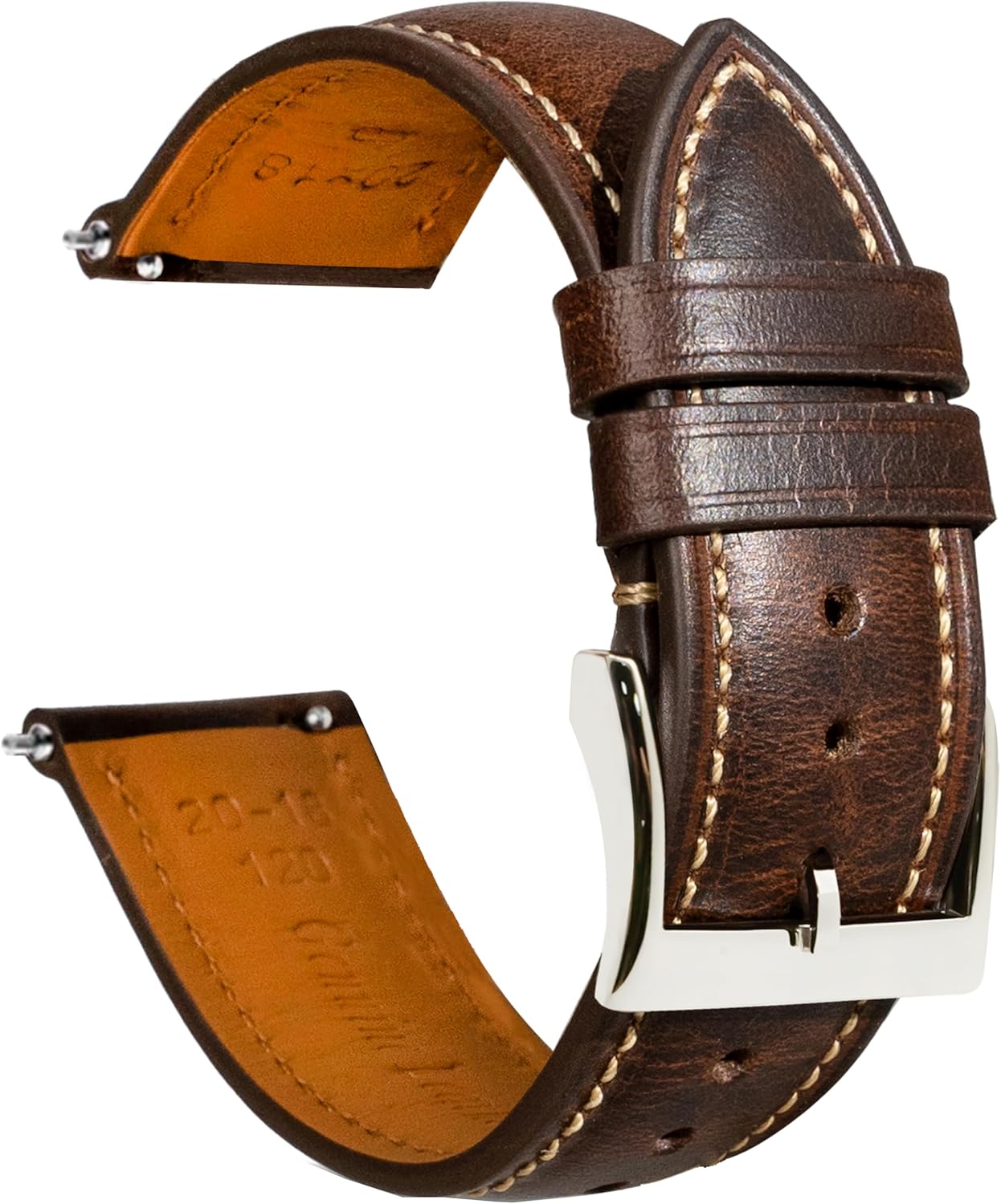 Thumbnail 2 de Gomvadr Quick Release Lederarmband – Vintage Öl gegerbt, 16–24 mm, für Herren & Damen