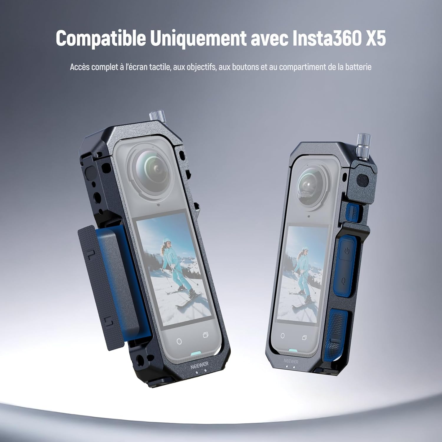 Thumbnail 2 de NEEWER Cage de protection pour Insta360 X5 avec fixation rapide et filetage 1/4