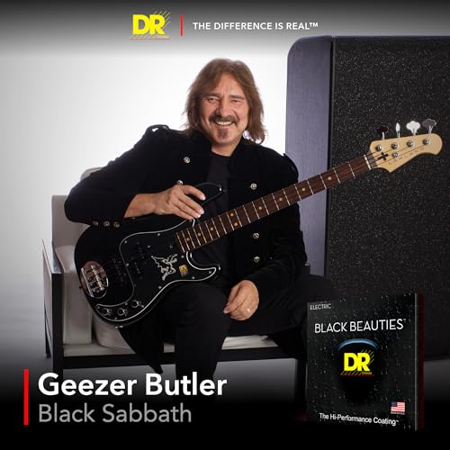 Detalle de DR String BKE-9 Black Beauties Lite-Tite – Jeu de cordes pour guitare électrique