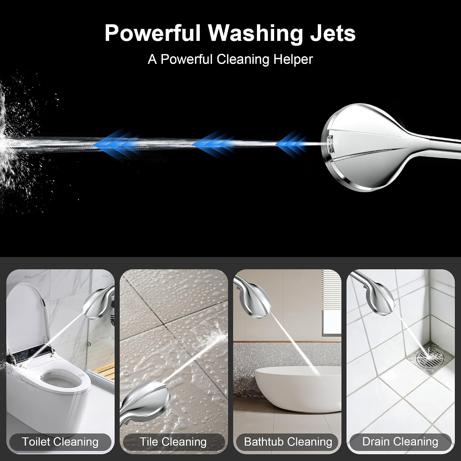 Detalle de FunnyAir Handheld Filtered Shower Head, 3 Filters