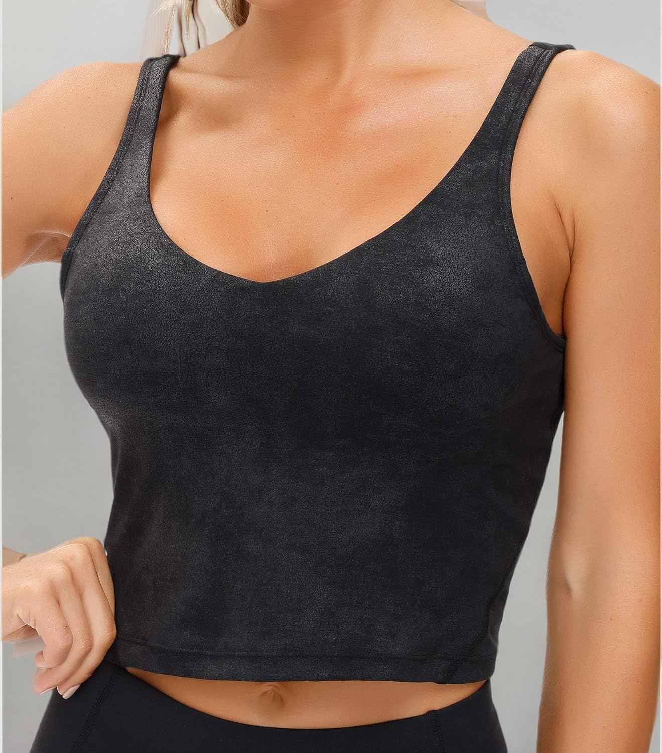 Thumbnail 6 de THE GYM PEOPLE Wireless Longline Sports Bra for Women with Removable Pads and Medium Support