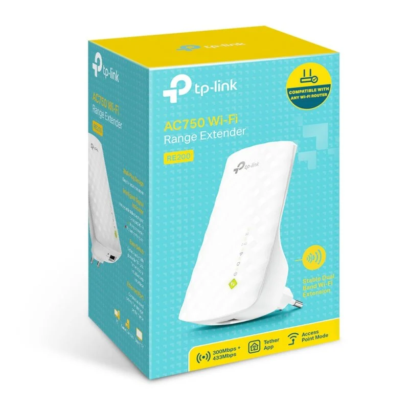 Detalle de TP-Link RE200 Repetidor WiFi AC750