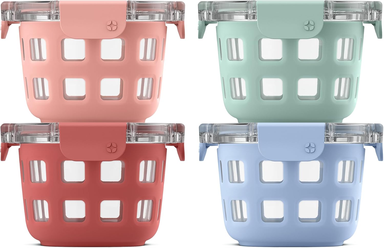 Detalle de Ello Duraglass Glass Meal Prep Sets โ Leak-Proof Containers ๐ฑ