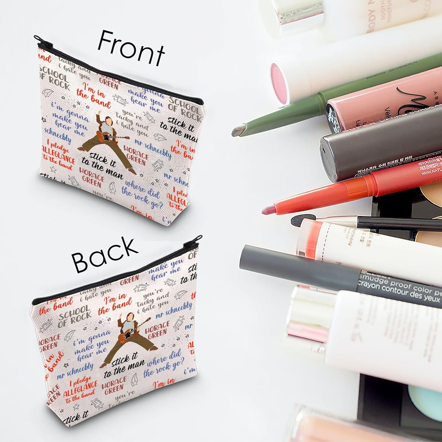 Detalle de Rock Tote Bag musical quote tote