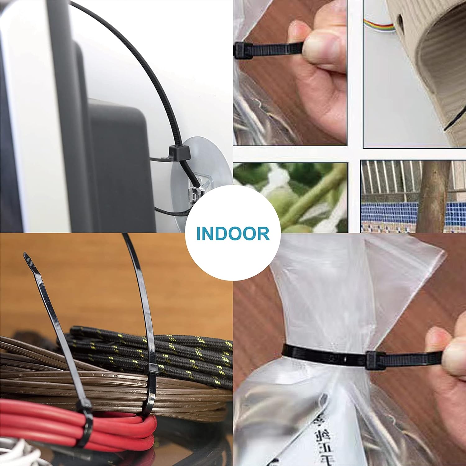 Thumbnail 6 de ANOSON Zip Ties Assorted Sizes 400 Pack