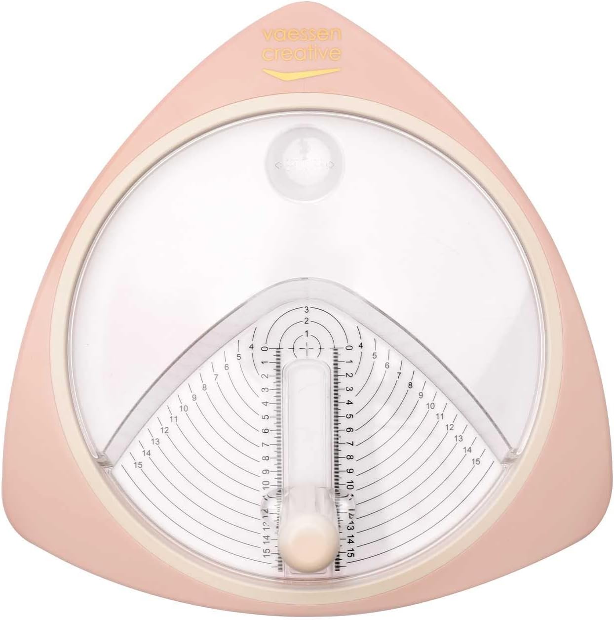 Detalle de Vaessen Creative Cutter Circulaire Ø 2,5 à Ø 15 cm – 3 Lames de Rechange – Coupe Papier Cercle Rose