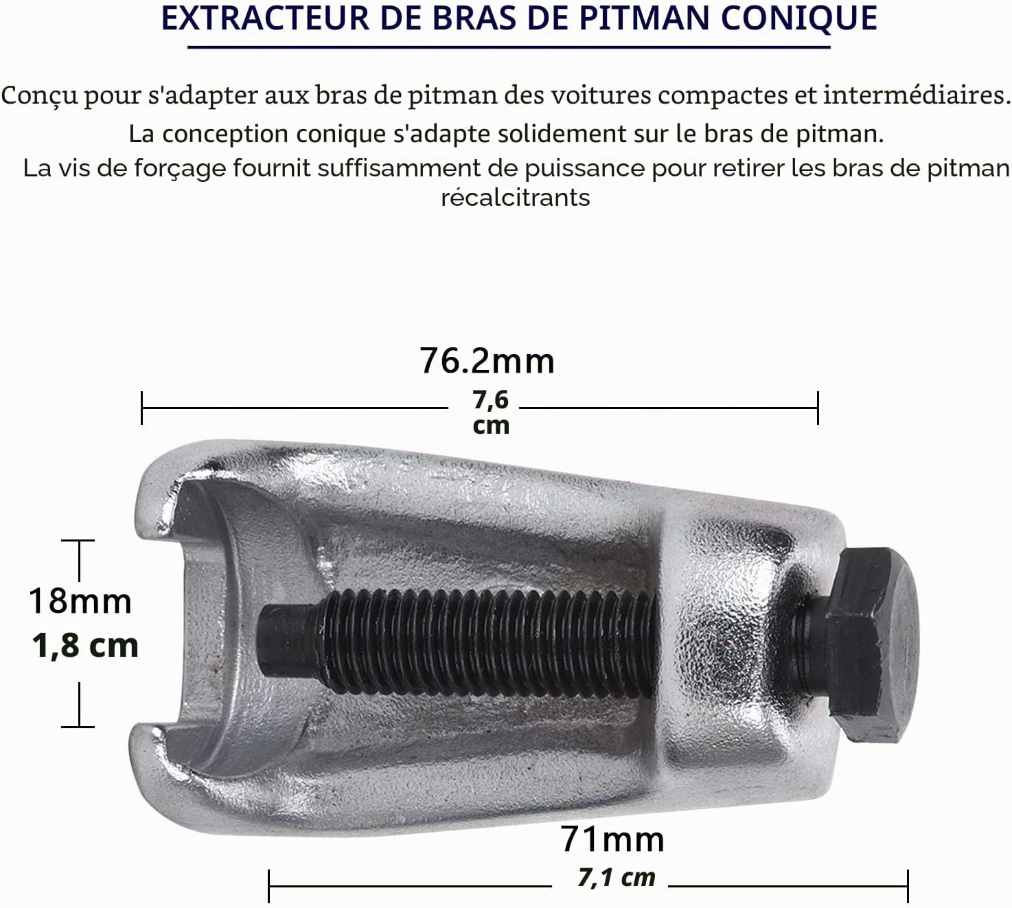 Thumbnail 1 de Kit Extracteur Universel CCLIFE 3 Pièces – Extraction de rotules et joints de triangle